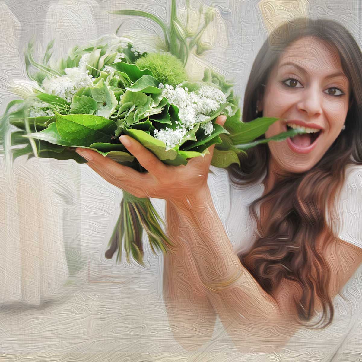 Hochzeitsstrau&szlig; und Blumenschmuck