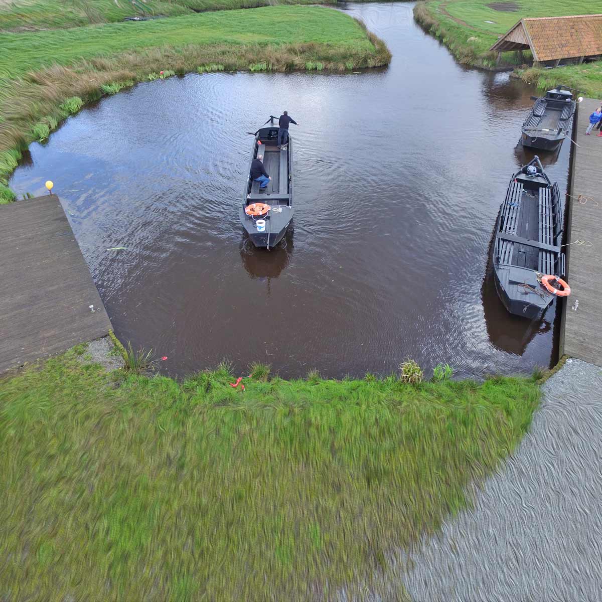 Historischer Torfschiffhafen