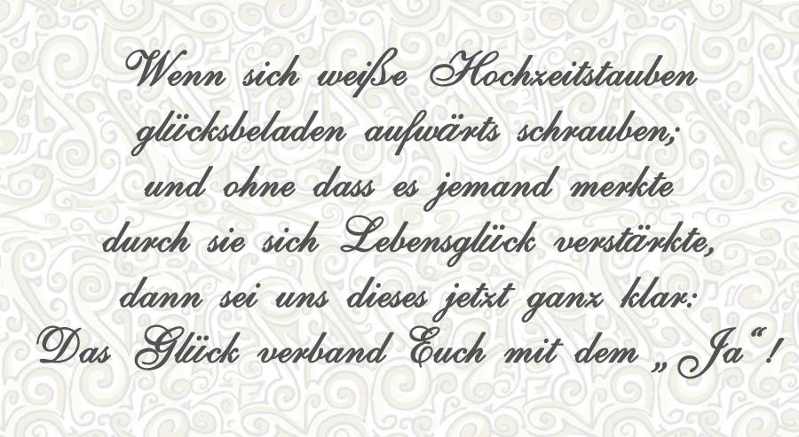 Salz hochzeit zur brot und gedicht Spruch zum