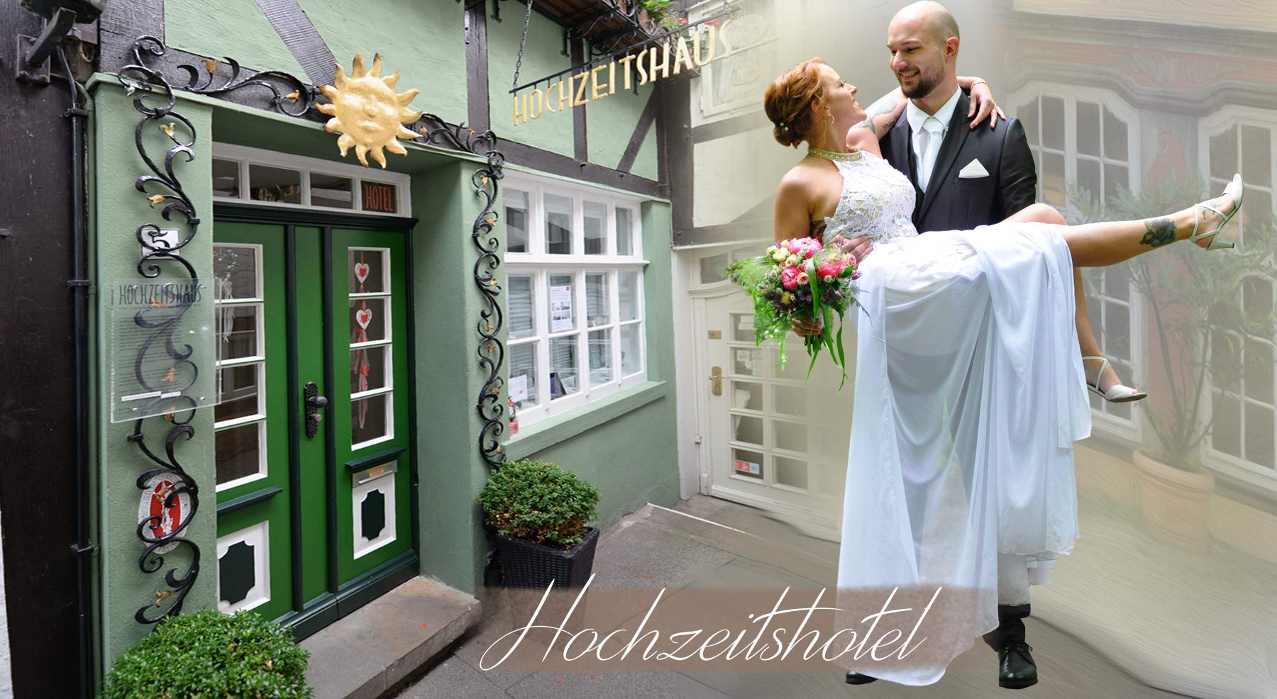 Romantisches Hochzeitshaus